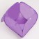 A basket for storing toe with a unicoriferous lid, 42 x 42 x 42 cm, purple