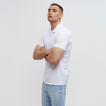 T-shirt (Polo) Male Minaku Regular Fit: White color, river 52-6