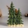 Polystone souvenir "Olennian with birds at the Christmas trees" 14x8x20 cm