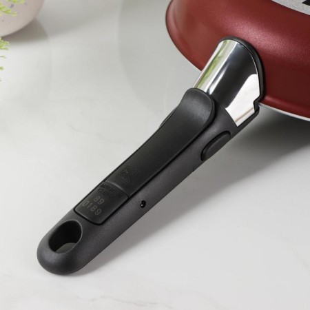 TEFAL Ingenio Red 5, 3 objects set: pans 22 cm, 26 cm, removable handle, burgundy color-3