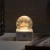 LED figure "A ball with a snowman and a bear" 10 × 14.3 × 10 cm, plastic, USB, glow warm white