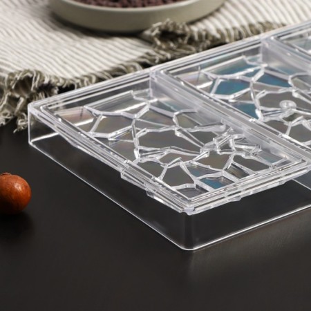 The chocolate form Konfinetta "Split", 27.5 × 17.5 × 2.5 cm, 3 cells (15.3 × 7.5 × 0.8 cm)-2