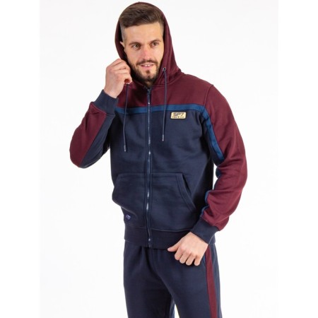 Sports costume men's ise, size 48, dark blue color, burgundy-6