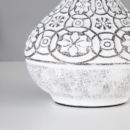August table lamp E14 40W Black and White 20x20x31 cm Risalux-3
