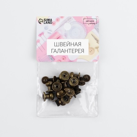 Holster screw D = 7.9/8.5 × 8.5 mm, 10 pcs, bronze color-3