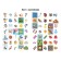 Seasons. English in stickers: Funny Stickers