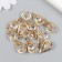 Decor for creativity Metal "drop" volumetric gold, crystal 1x1.2x2.1 cm