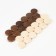 Wooden checkers 24 pcs, d-2.5 cm, h-0.65 cm, without a field