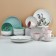 A set of dishes for 4 persons "Easter. Forest characters ”, 16 objects: 4 plates 23 cm, 4 bowls 14.5 cm, 4 circles 250 ml, 4 saucers 15 cm.