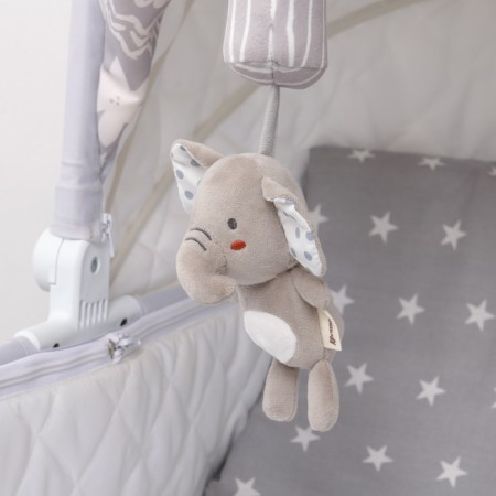 Suspension - rattle "Elephant Eli", with a squeak, on a crib, stroller, crumb I-6