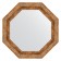 Mirror in the baguette frame, vignette antique bronze 85 mm, 65.4x65.4 cm