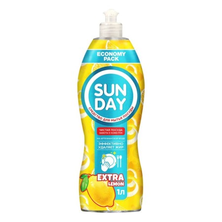 Sunday washing tool "Extra Lemon" perfumed, 1000 ml