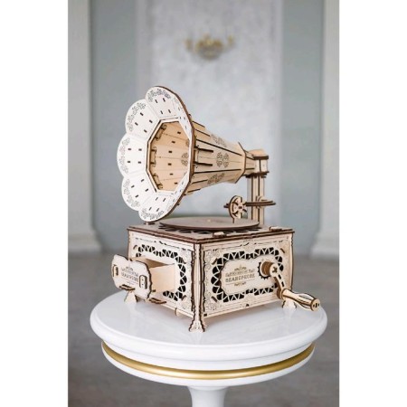 Wooden designer 3D "Gramophone"-17
