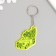 A keychain plastic reflective "pickup with a Christmas tree and gifts" 5x, 8 cm