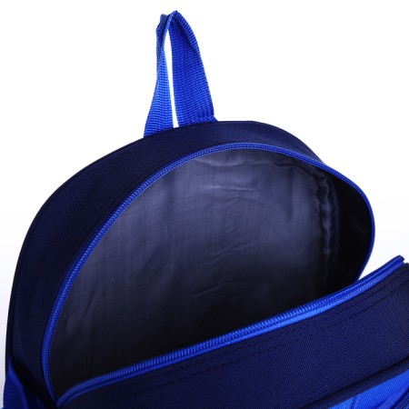 Baby backpack on lightning, 3 outer pockets, blue color-4