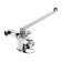Bath mixer Zein ZC2047, pour 30 cm, cartridge 40 mm, with a shower set, chrome