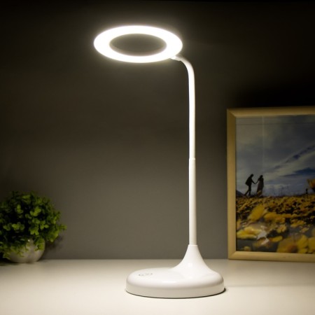 Table sensory lamp 16098/1 LED 5W USB AKB 3000-6000K White 16x16x54.5 cm Risalux-2