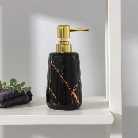 Savanna Lightning liquid soap dispenser, 350 ml, black color