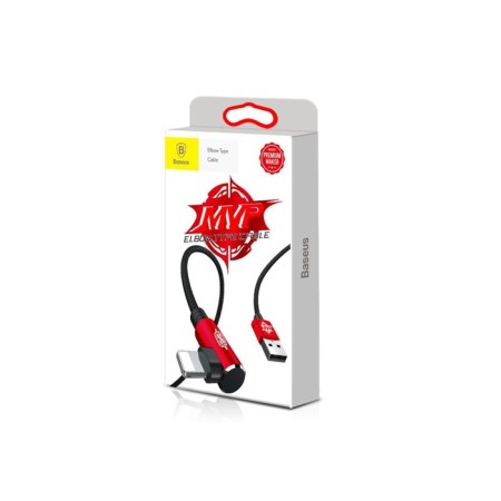 Baseus cable, MVP Elbow Type, Lightning - USB, 2 A, 1 m, corner, red-8