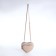 Bag Women's Cross-Bodi with a zipper, beige color