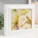Key closed "Flowers and butterflies" 26.5x31.5 cm white