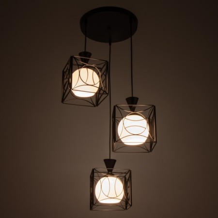 Lamp Bayerlux 2744/3 E27 40W Black 46x46x23-97 cm-2
