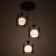Lamp Bayerlux 2744/3 E27 40W Black 46x46x23-97 cm