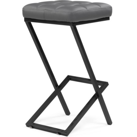Harmar amauri metal/eco -leather, black/gray 35x36x64 cm-3