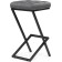 Harmar amauri metal/eco -leather, black/gray 35x36x64 cm