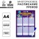 Schedule of the Lessons "Animals in Cosmos" A4, a reusable magnetic with a marker