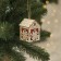 Christmas tree toy "House with bells", from batteries, glow of warm white