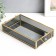 Standing interior glass with a rectangular mirror "Darkened" with handles 5x14x24 cm