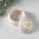 Coramics Coramics "Rose Flower" White mother of pearl 7.5x7.5x6.5 cm