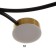 Causteen with PDU 2299/7GD LED 136W 3000-6000k gold 77x77x18 cm Bayerlux