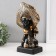 Souvenir Polystone Bust "African in the gel (headdress)" Gold 17x9x26 cm