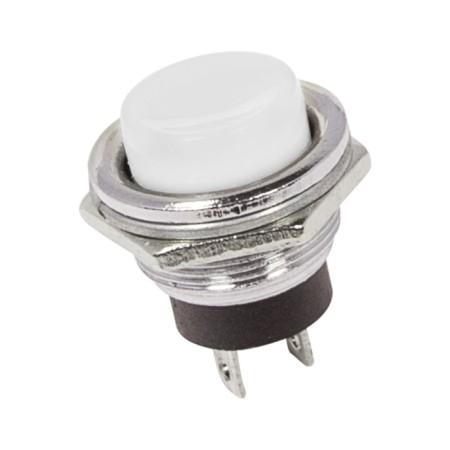Switch-Knopka Metal 250V 2A (2C) OFF- (ON) Ø16.2 White (RWD-306) Rexant