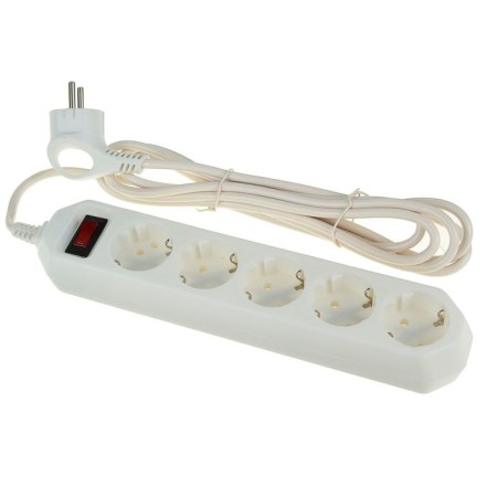 The ERA network filter USF-5S-3M-W, 5 outlets, 3 m, 10 A, with salary, 3x0.75 mm2, white