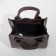 Bag Women's Tout with zipper, brown color