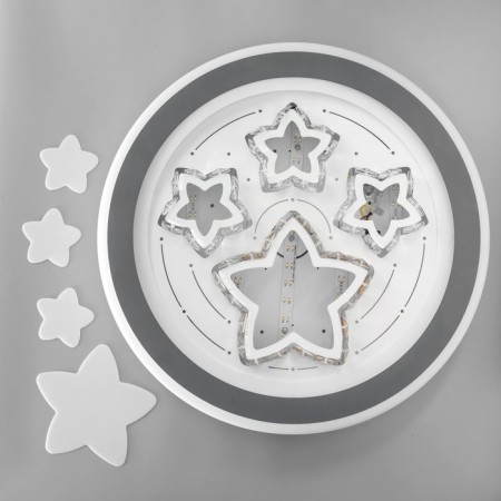 Luer with DPD "Star" LED 160W 3000-6000K gray-white 52x52x8.5 cm Bayerlux-5