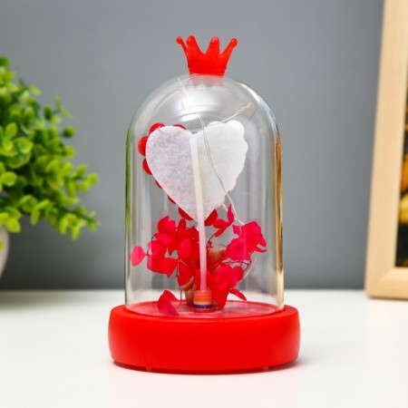 Nightlight "Bear" LED from batteries 3HAAA Red 9.5x9.5x16 cm Risalux-3