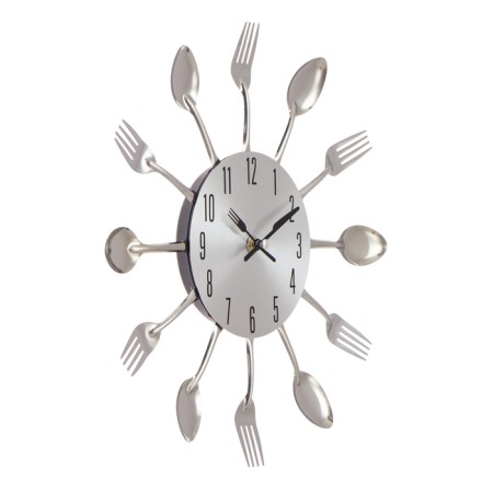 Wall clock, series: kitchen, “cutlery”, discrete move, d-31 cm, dial 13.5 cm-2