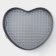 The form for baking the share "Elin. Heart ", 28.5 × 25.5 × 6.6 cm, removable bottom, anti -stick coating, black color
