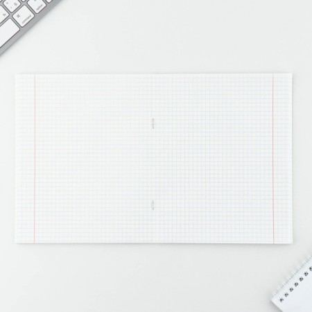 A notebook in a cage, 48 sheets A5 on a mixing mix “September 1: boo!”, Cover coated cardboard 230 gr., Inner block No. 1, whiteness 96%-2