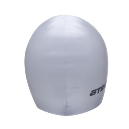 ATEMI SC109 swimming cap, silicone, silver color-2