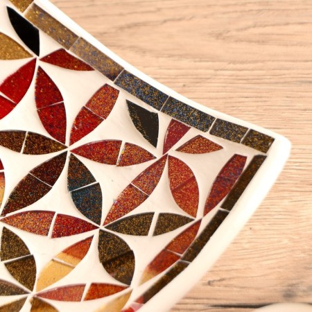 Decorative plate 20x20x5 cm, ceramics-1
