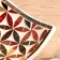 Decorative plate 20x20x5 cm, ceramics