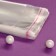 BOPP package with adhesive valve, transparent 10 x 18/4 cm, 25 μm
