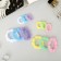 Hair elastic band "Mahrushka" (set 12 pcs) bright color, mix