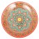 Largan Rishtan ceramics "Flowers", 42 cm, orange