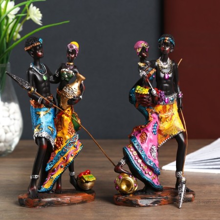 Polystone souvenir "Par from Nairobi" MIX 21.5x6x10 cm-4